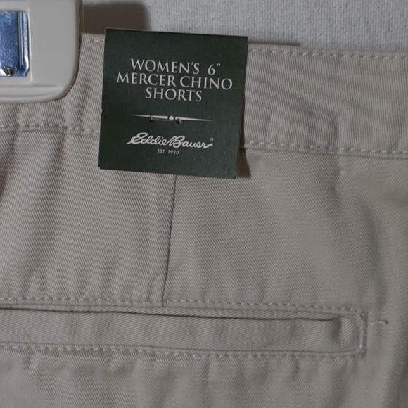 eddie bauer chino shorts 18 new nwt xl beige stone off white gorpcore hiking - Picture 3 of 5